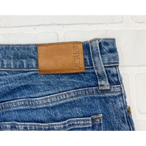 J Crew 10” Demi Boot High Rise Crop Jeans Blue Size 28 - Picture 4 of 6